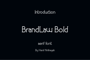 Brandlaw Bold: Elegant Serif, Modern Impact