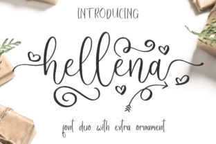 Hellena: A Heart-Themed Script Font for Crafting Projects