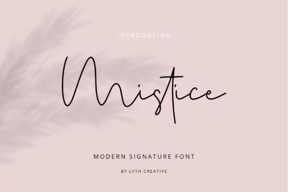 Mistice: A Bold Handwritten Font with Authentic Charm