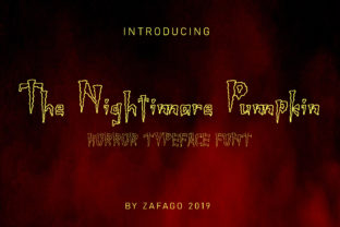 Nightimare Pumpkin: A Bold Halloween Font