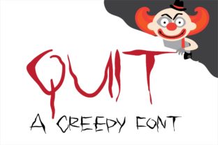 Quit: A Handcrafted Font with Unsettling Charm