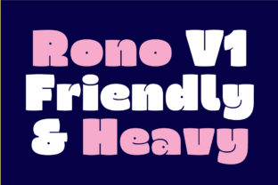 Rono: The Cheerful, Heavy Font That Brings Craft to Life