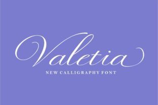 Valetia: A Modern Calligraphy Font with Expressive Swashes